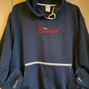 NIKE  Navy Basketball Hoodie 3XL